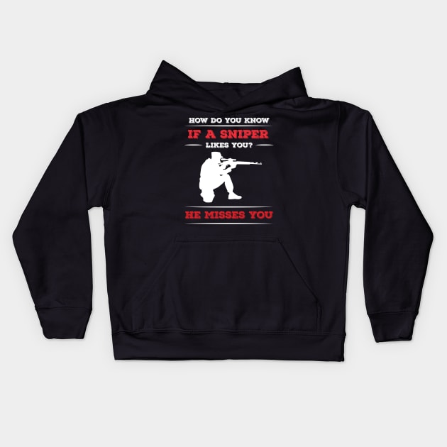 Shotgun Gun and Funny Shooting and Skeet Shooting Quote Kids Hoodie by Riffize